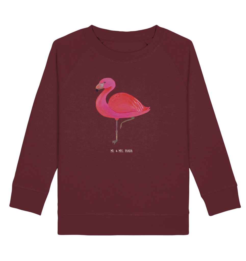 Organic Kinder Pullover Flamingo classic Kinder Pullover, Kinder Sweatshirt, Jungen, Mädchen, Flamingo, Einzigartig, Selbstliebe, Stolz, ich, für mich, Spruch, Freundin, Freundinnen, Außenseiter, Sohn, Tochter, Geschwister