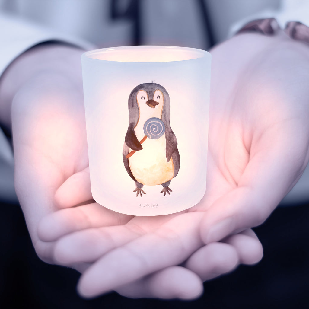 Windlicht Pinguin Lolli Windlicht Glas, Teelichtglas, Teelichthalter, Teelichter, Kerzenglas, Windlicht Kerze, Kerzenlicht, Pinguin, Pinguine, Lolli, Süßigkeiten, Blödsinn, Spruch, Rebell, Gauner, Ganove, Rabauke