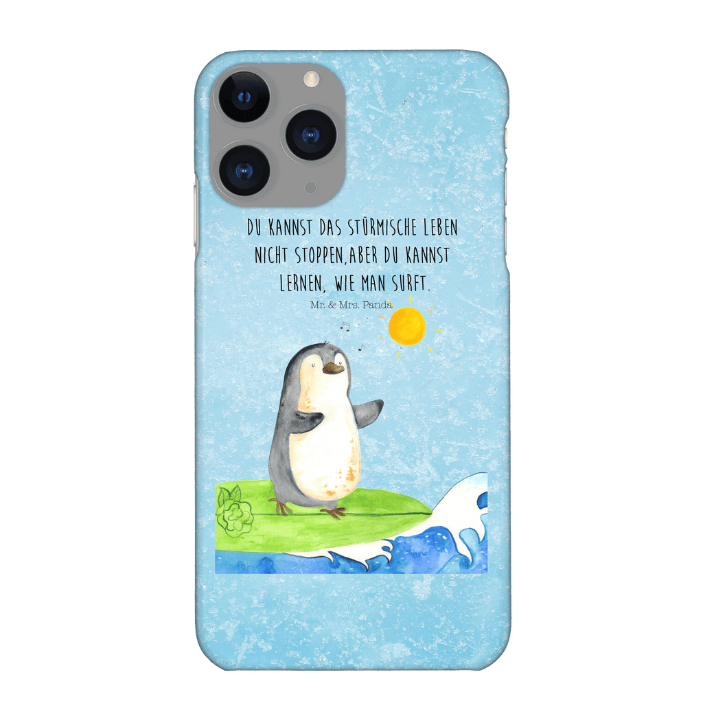 Handyhülle Pinguin Surfer Iphone 11 Pro Handyhülle, Iphone 11 Pro, Handyhülle, Premium Kunststoff, Pinguin, Pinguine, surfen, Surfer, Hawaii, Urlaub, Wellen, Wellen reiten, Portugal