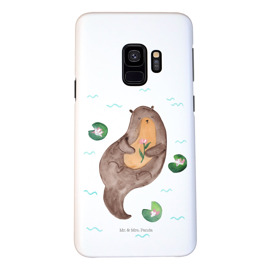 Handyhülle Otter mit Seerose Handyhülle, Handycover, Cover, Handy, Hülle, Iphone 10, Iphone X, Otter, Fischotter, Seeotter, Otter Seeotter See Otter
