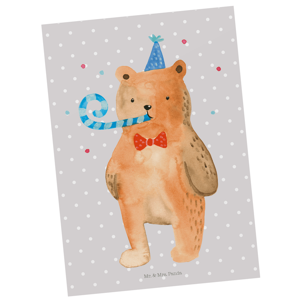 Postkarte Birthday Bär Geschenkkarte, Grußkarte, Karte, Einladung, Ansichtskarte, Geburtstagskarte, Einladungskarte, Dankeskarte, Bär, Teddy, Teddybär, Happy Birthday, Alles Gute, Glückwunsch, Geburtstag
