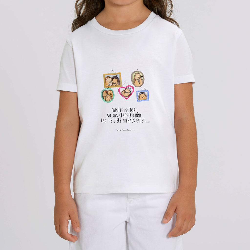 Organic Kinder T-Shirt Igel Familie Kinder T-Shirt, Kinder T-Shirt Mädchen, Kinder T-Shirt Jungen, Familie, Vatertag, Muttertag, Bruder, Schwester, Mama, Papa, Oma, Opa, Liebe, Igel, Bilder, Zusammenhalt, Glück