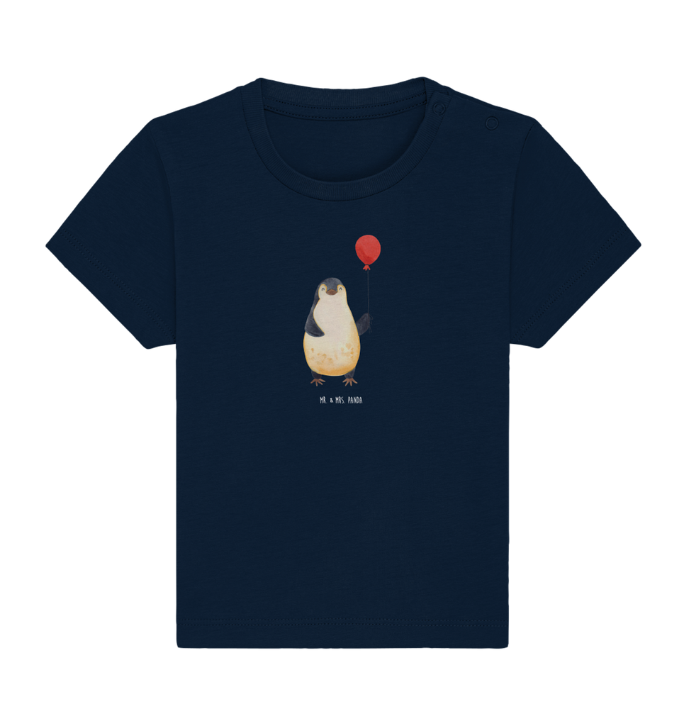 Organic Baby Shirt Pinguin Luftballon Baby T-Shirt, Jungen Baby T-Shirt, Mädchen Baby T-Shirt, Shirt, Pinguin, Pinguine, Luftballon, Tagträume, Lebenslust, Geschenk Freundin, Geschenkidee, beste Freundin, Motivation, Neustart, neues Leben, Liebe, Glück
