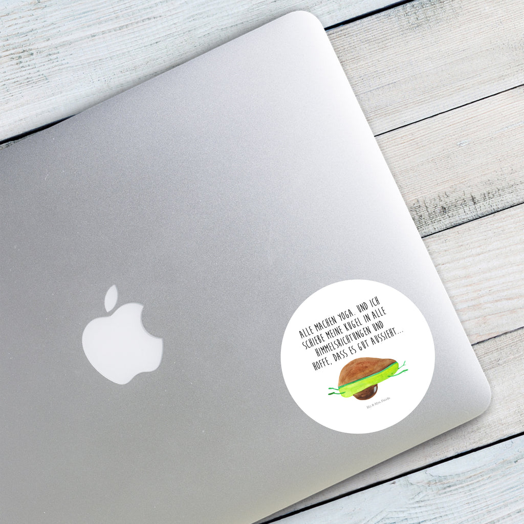 Rund Aufkleber Avocado Yoga Sticker, Aufkleber, Etikett, Avocado, Veggie, Vegan, Gesund, Avocado Yoga Vegan