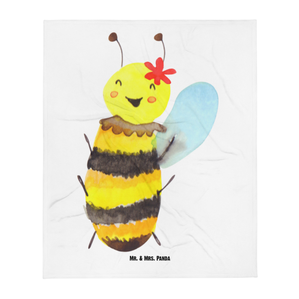Kuscheldecke Biene Happy Decke, Wohndecke, Tagesdecke, Wolldecke, Sofadecke, Biene, Wespe, Hummel