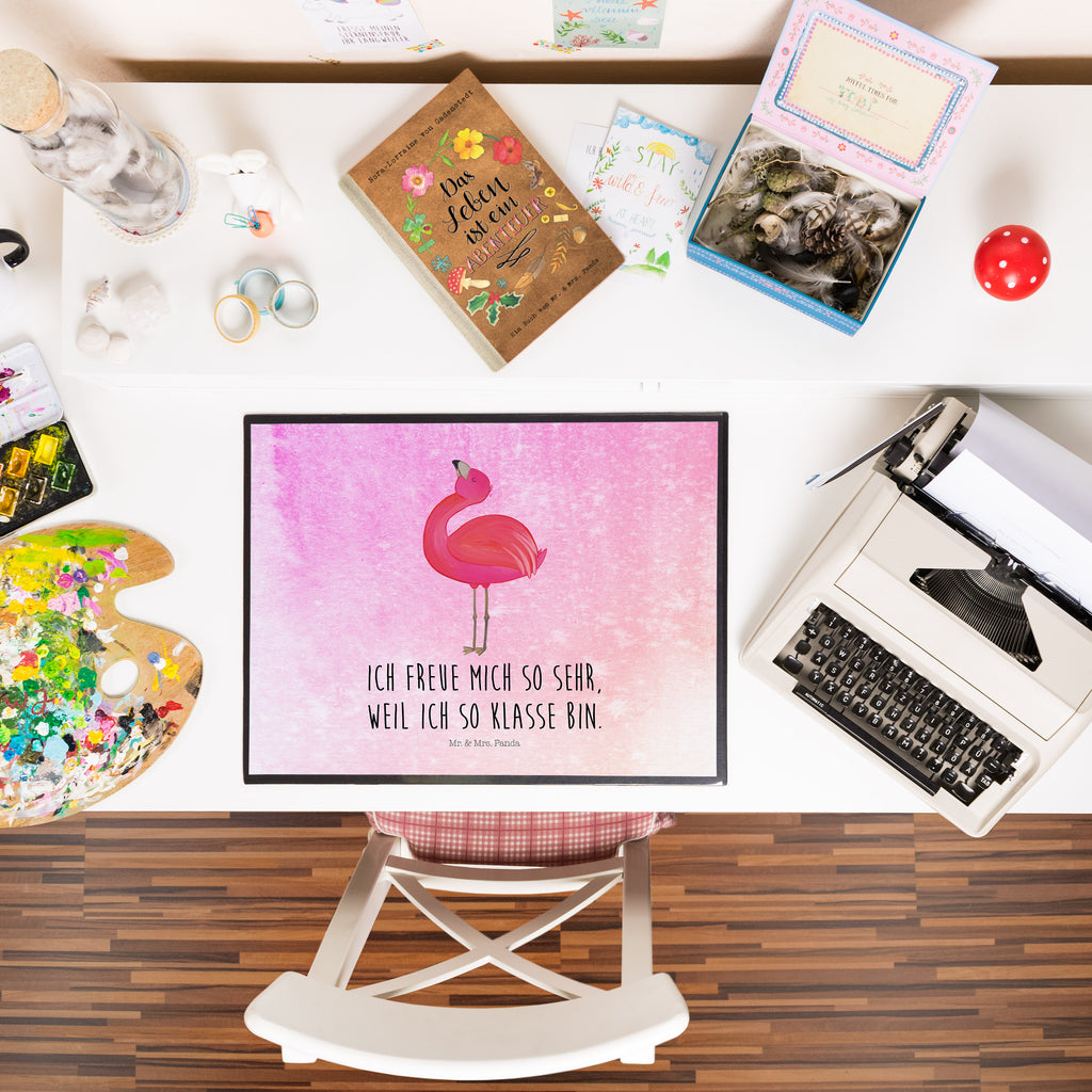 Schreibtischunterlage Flamingo stolz Schreibunterlage, Schreibtischauflage, Bürobedarf, Büroartikel, Schreibwaren, Schreibtisch Unterlagen, Schreibtischunterlage Groß, Flamingo, stolz, Freude, Selbstliebe, Selbstakzeptanz, Freundin, beste Freundin, Tochter, Mama, Schwester