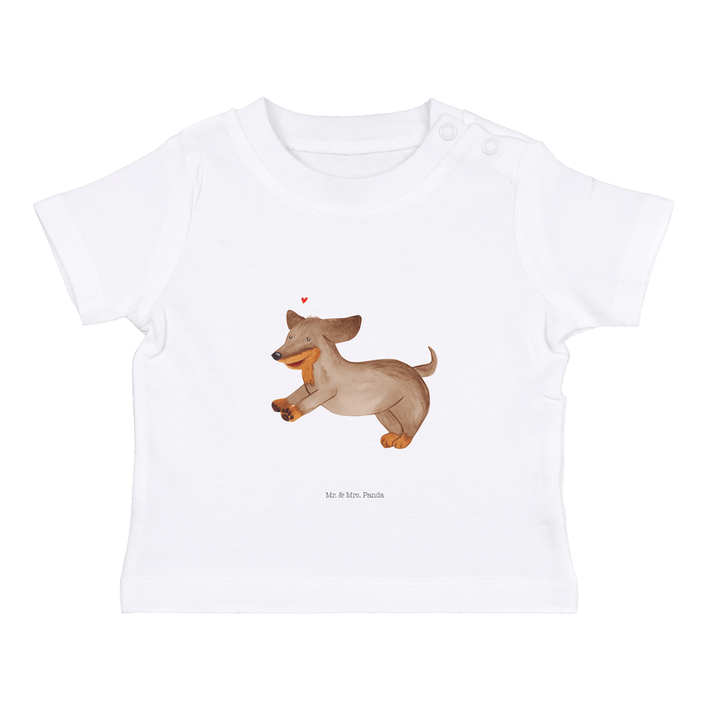 Organic Baby Shirt Hund Dackel Baby T-Shirt, Jungen Baby T-Shirt, Mädchen Baby T-Shirt, Shirt, Hund, Hundemotiv, Haustier, Hunderasse, Tierliebhaber, Hundebesitzer, Sprüche, Hunde, Dackel, Dachshund, happy dog