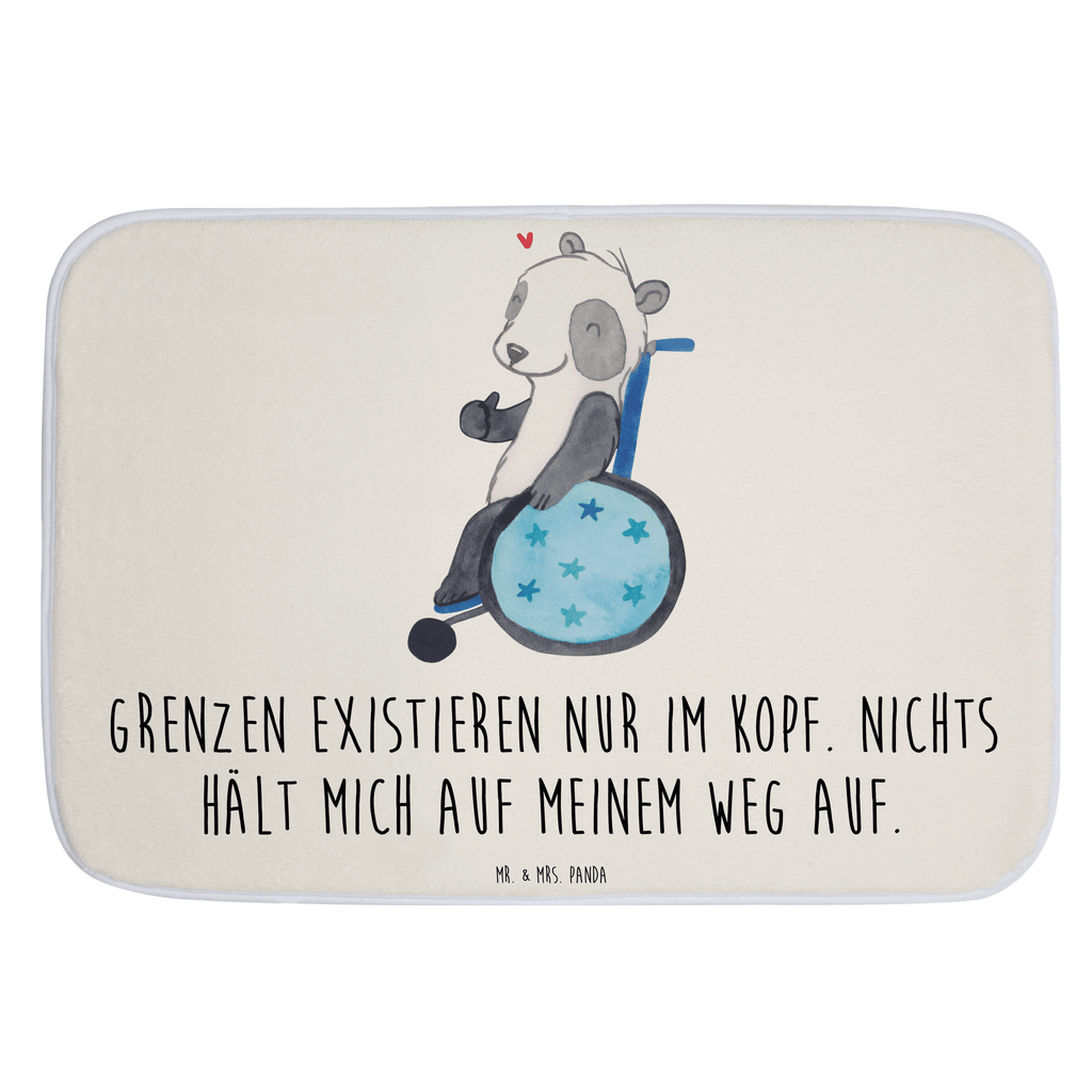 Badvorleger Panda Rollstuhl Badematte, Badteppich, Duschvorleger, Badezimmerteppich, Badezimmermatte, Badvorleger, Duschmatte, Duschteppich, Panda, Rollstuhl