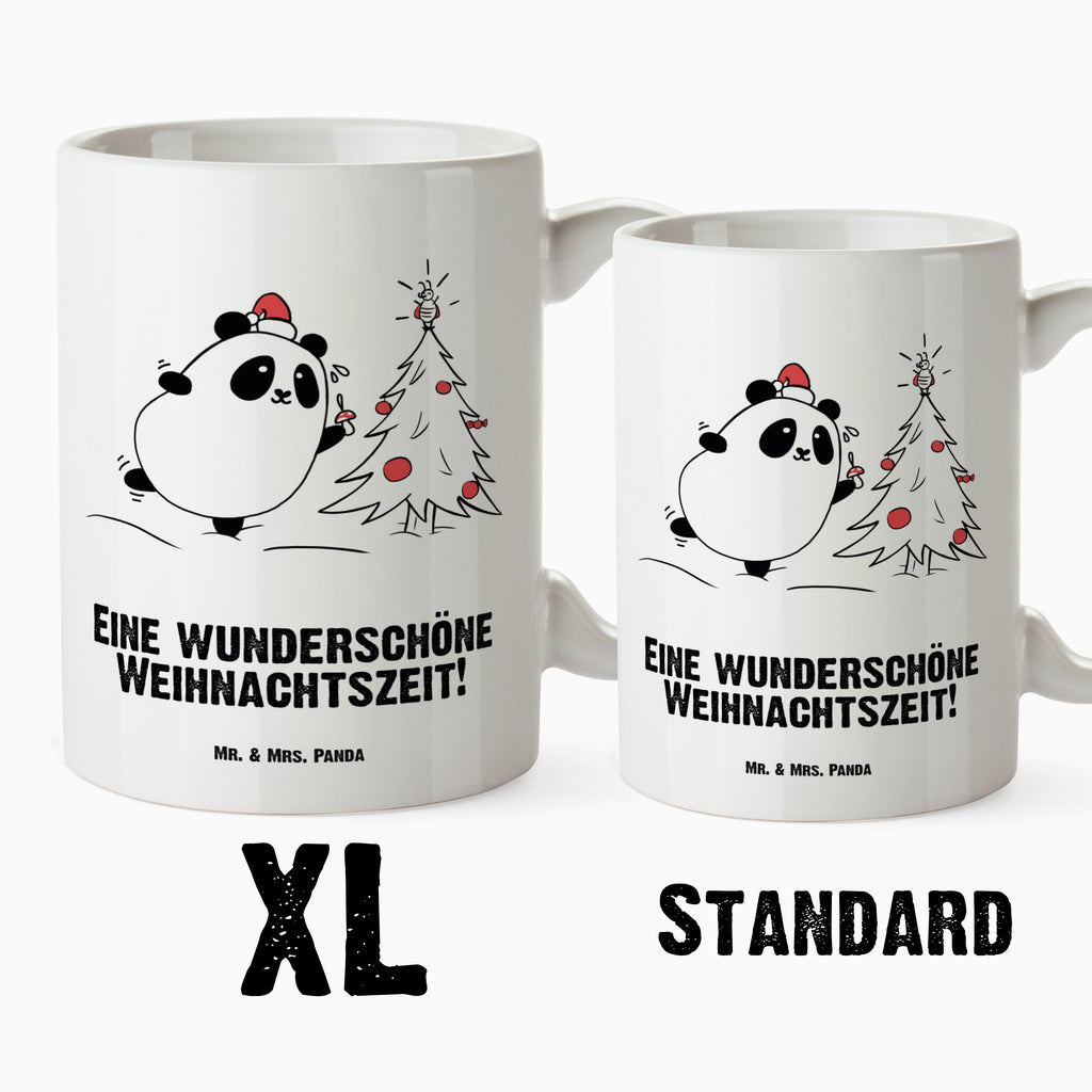 XL Tasse Easy & Peasy Weihnachtszeit XL Tasse, Große Tasse, Grosse Kaffeetasse, XL Becher, XL Teetasse, spülmaschinenfest, Jumbo Tasse, Groß