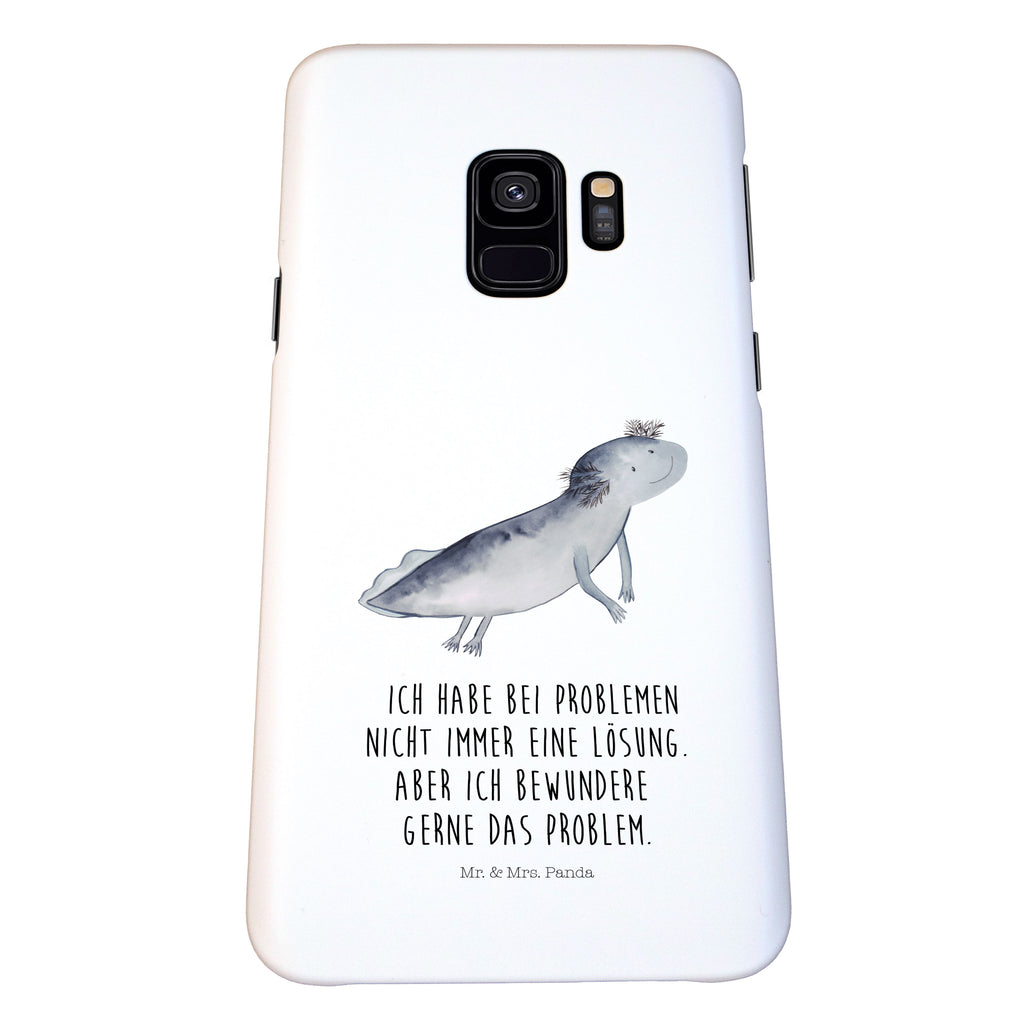 Handyhülle Axolotl Schwimmen Samsung Galaxy S9, Handyhülle, Smartphone Hülle, Handy Case, Handycover, Hülle, Axolotl, Molch, Axolot, Schwanzlurch, Lurch, Lurche, Problem, Probleme, Lösungen, Motivation