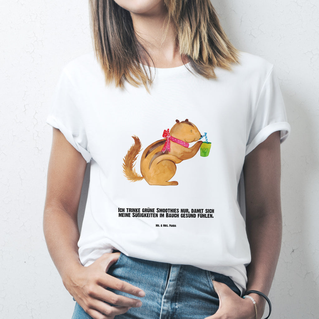 Personalisiertes T-Shirt Eichhörnchen Smoothie T-Shirt Personalisiert, T-Shirt mit Namen, T-Shirt mit Aufruck, Männer, Frauen, Wunschtext, Bedrucken, Tiermotive, Gute Laune, lustige Sprüche, Tiere, Green Smoothies, Diät, Abnehmen, Streifenhörnchen, Eichhörnchen