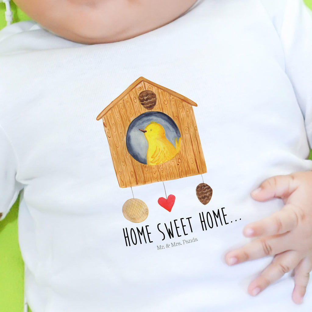 Organic Baby Shirt Vogelhaus sweet Home Baby T-Shirt, Jungen Baby T-Shirt, Mädchen Baby T-Shirt, Shirt, Tiermotive, Gute Laune, lustige Sprüche, Tiere, Vogelhaus, Vogel, Home sweet Home, Einzug, Umzug, Geschenk, Einzugsgeschenk, Hausbau, Haus