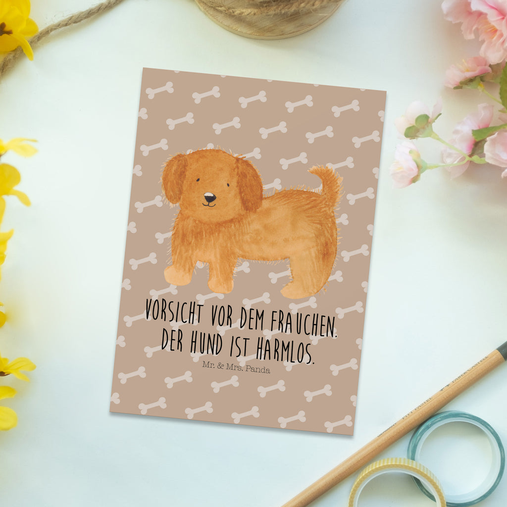 Postkarte Hund flauschig Geschenkkarte, Grußkarte, Karte, Einladung, Ansichtskarte, Geburtstagskarte, Einladungskarte, Dankeskarte, Hund, Hundemotiv, Haustier, Hunderasse, Tierliebhaber, Hundebesitzer, Sprüche, Hunde, Frauchen, Hundemama, Hundeliebe