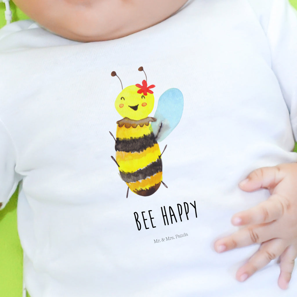 Baby Longsleeve Biene Happy Mädchen, Jungen, Baby, Longsleeve, Langarm, Bio, Kleidung, uni, Langarmshirt, Biene, Wespe, Hummel