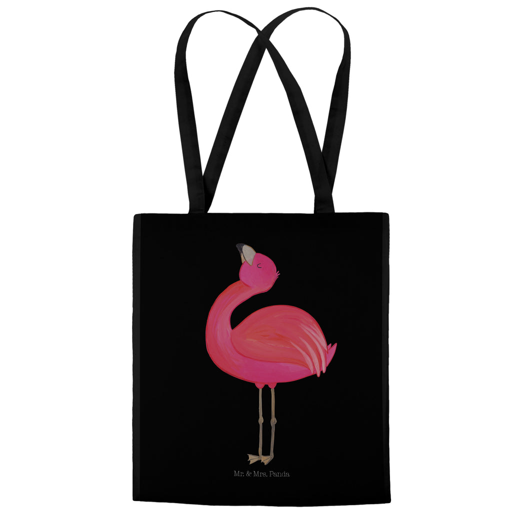 Tragetasche Flamingo Stolz Beuteltasche, Beutel, Einkaufstasche, Jutebeutel, Stoffbeutel, Flamingo, stolz, Freude, Selbstliebe, Selbstakzeptanz, Freundin, beste Freundin, Tochter, Mama, Schwester