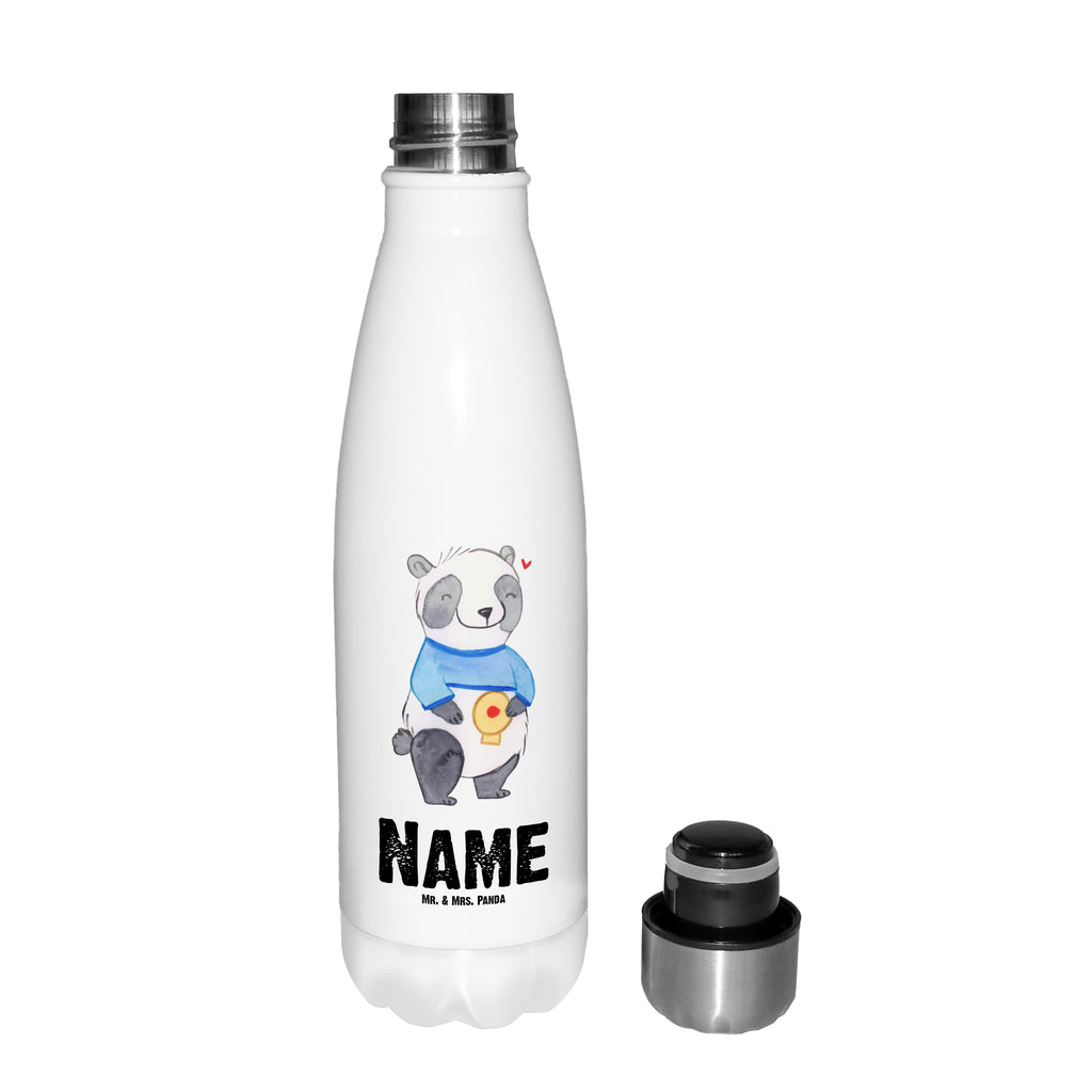 Personalisierte Thermosflasche Panda künstlicher Darmausgang Personalisierte Isolierflasche, Personalisierte Thermoflasche, Personalisierte Trinkflasche, Trinkflasche Mit Namen, Wunschname, Bedrucken, Namensflasche, Panda, künstlicher Darmausgang, Stoma, Stomabeutel