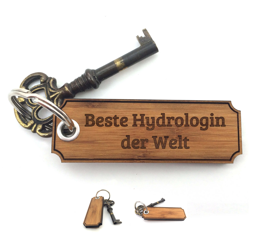 Schlüsselanhänger Classic Gravur Hydrologin Schlüsselanhänger, Anhänger, Taschenanhänger, Glücksbringer, Geschenke, Schenken, Gravur
