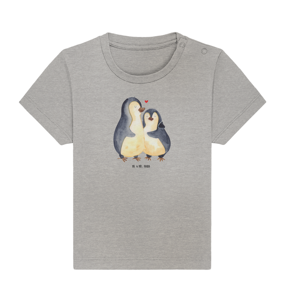 Organic Baby Shirt Pinguin umarmend Baby T-Shirt, Jungen Baby T-Shirt, Mädchen Baby T-Shirt, Shirt, Pinguin, Liebe, Liebespaar, Liebesbeweis, Liebesgeschenk, Verlobung, Jahrestag, Hochzeitstag, Hochzeit, Hochzeitsgeschenk