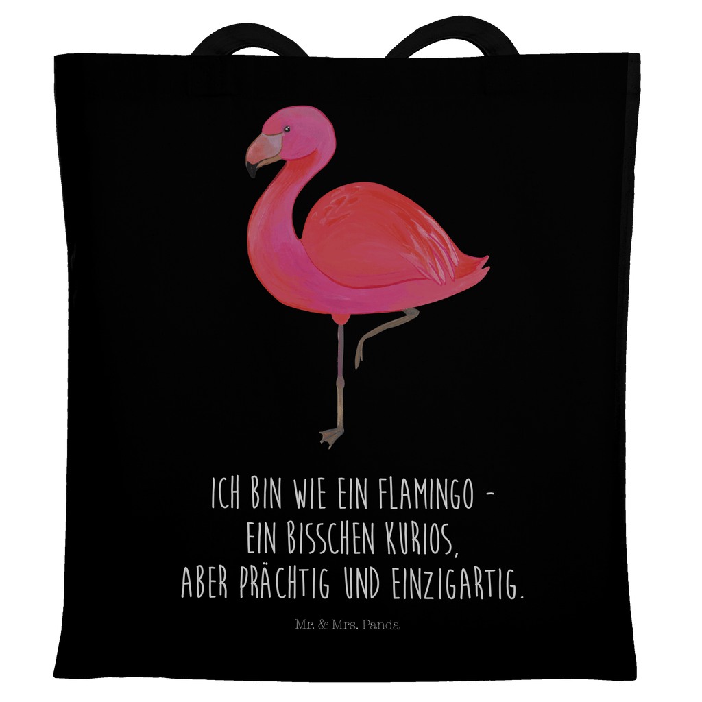 Tragetasche Flamingo Classic Beuteltasche, Beutel, Einkaufstasche, Jutebeutel, Stoffbeutel, Flamingo, Einzigartig, Selbstliebe, Stolz, ich, für mich, Spruch, Freundin, Freundinnen, Außenseiter, Sohn, Tochter, Geschwister