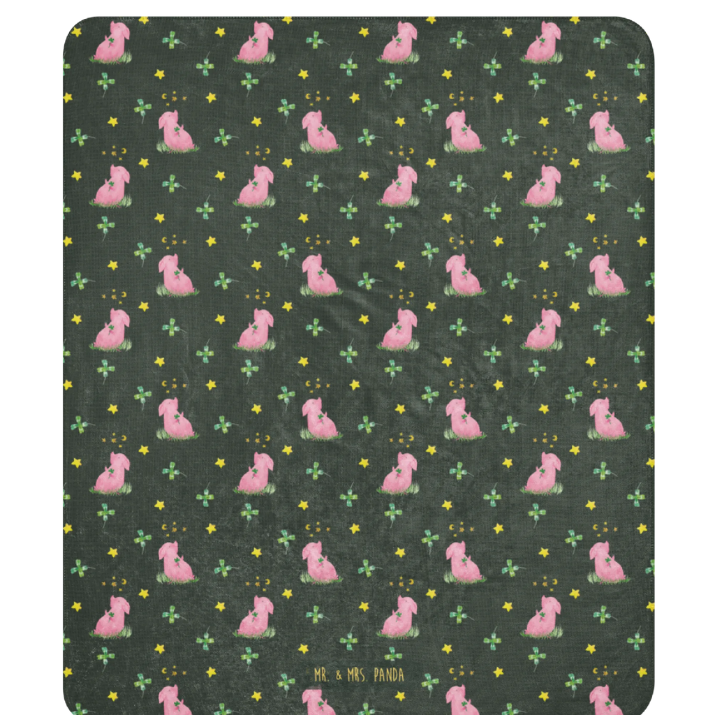 Sherpa Kuscheldecke Schwein Glück Muster Tiermotive, Gute Laune, lustige Sprüche, Tiere, Schwein, Motivation, Schweinchen, Träume, Sernchen, Sterne, Glücksschwein. Glück, Ziele, Glücksbringer