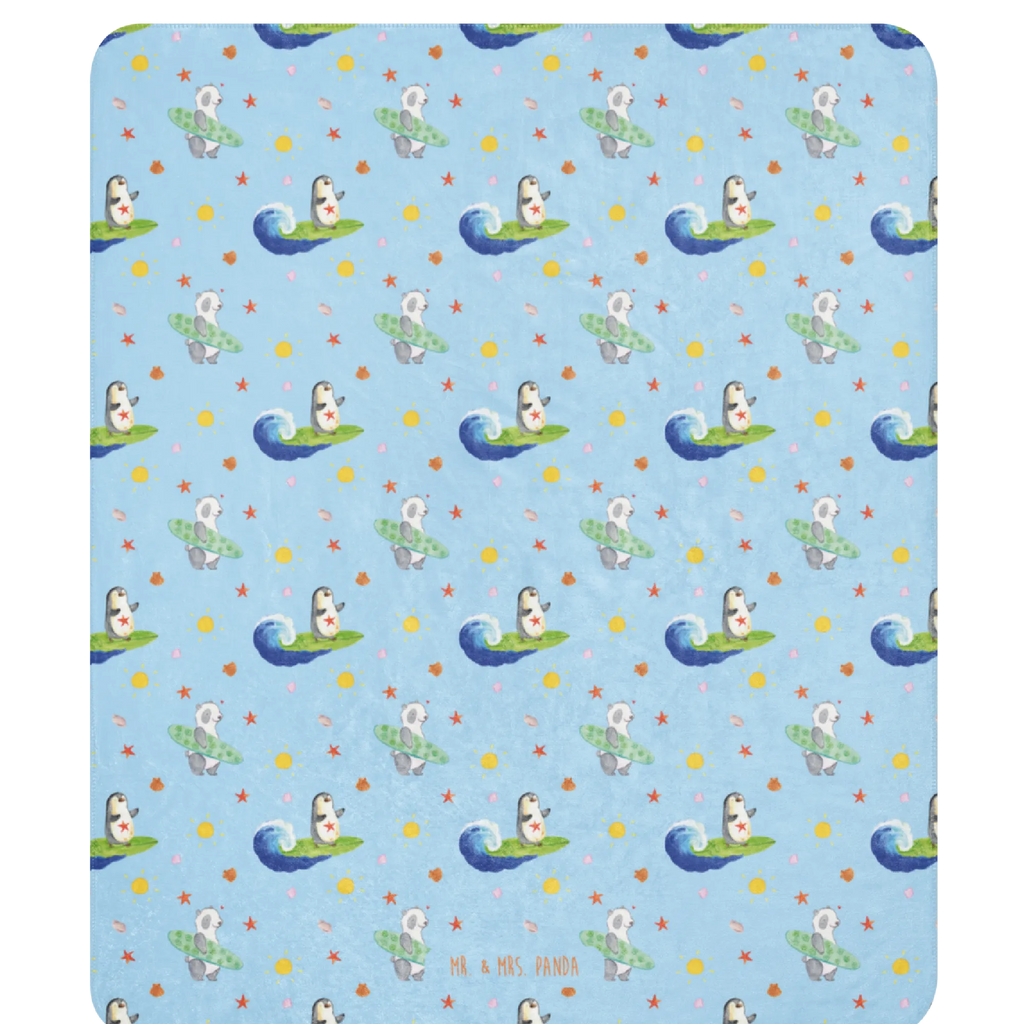 Sherpa cuddly blanket Penguin surfer Pinguin, Portugal, Urlaub, Hawaii, Wellen, surfen, Surfer, Wellen reiten, Pinguine
