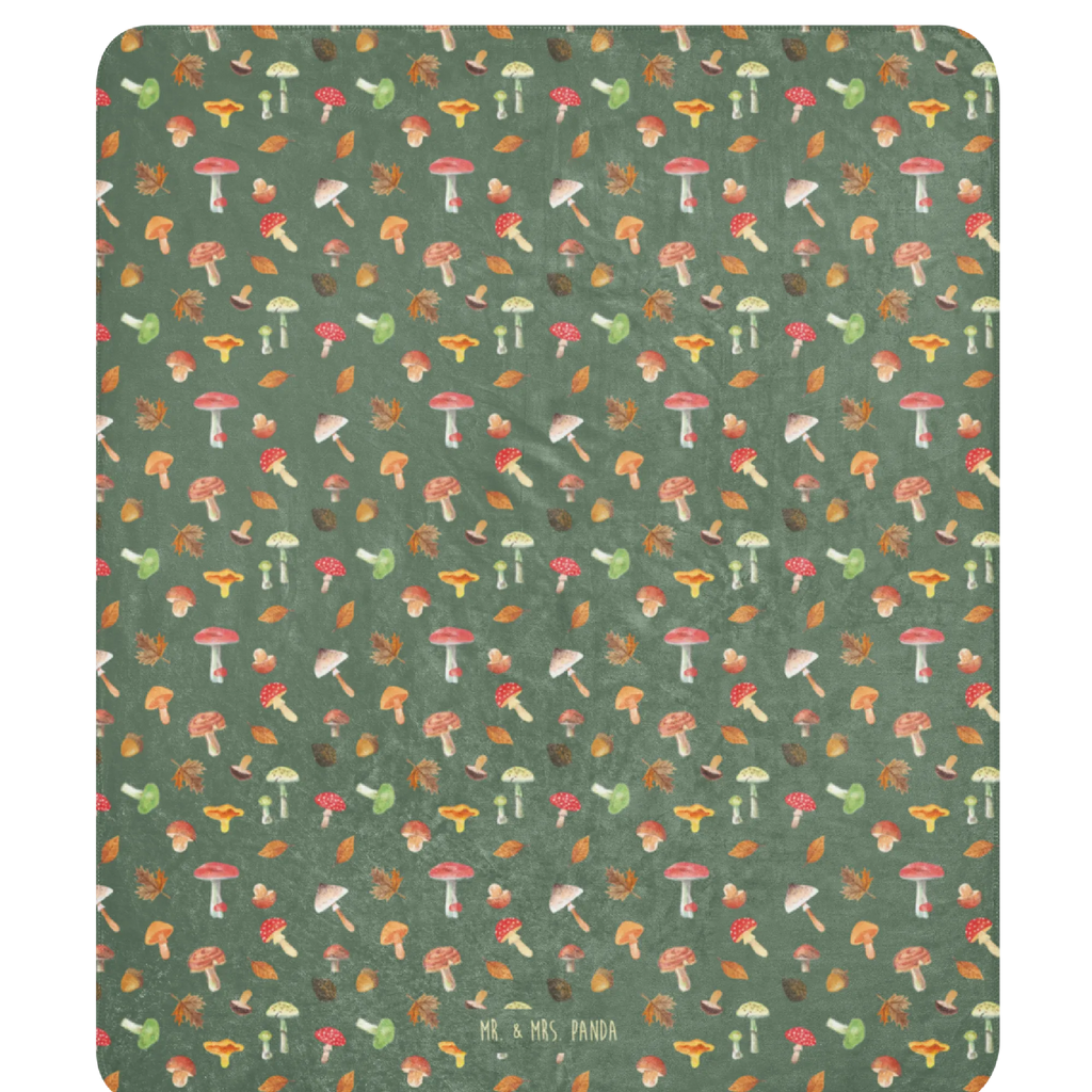 Sherpa cuddly blanket Mushroom Forest Pilze, Wald, Pilz Muster, Laub Muster
