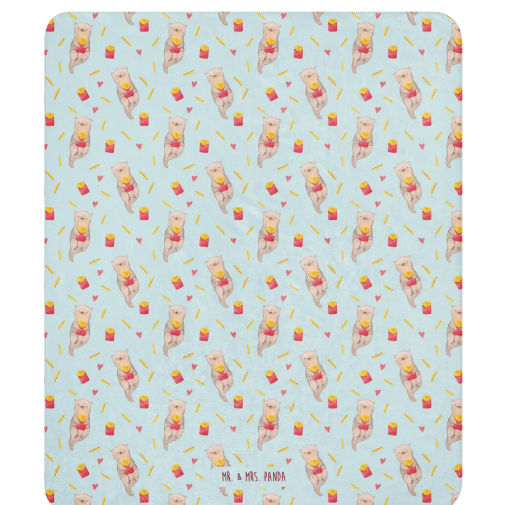 Koc Sherpa Wydra Frytki Pommes Muster, Otter, Pommes, Otter Muster