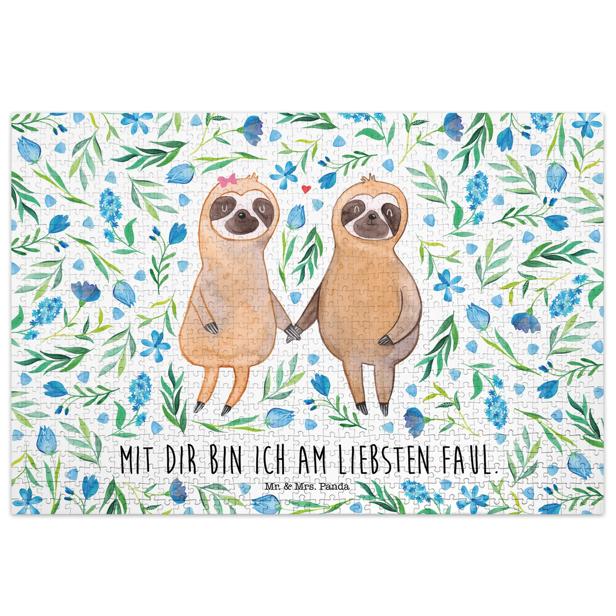 Puzzle sloth pair 1000 pieces, Puzzle, Sloth, sloth, trend animal, sloth love, sloth couple, relax, engaged, love, lazy, lovers, in love, together, favourite animal