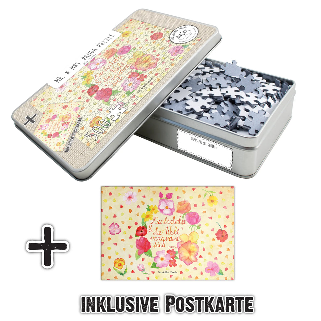 551 Teile Puzzle Du Lächelst puzzeln, Puzzle 551, Puzzlespiel, Legespiel, Blumen Deko, Frühlings Deko, Sommer Deko, Dekoration, positive Botschaft, Naturliebhaber, Outdoor, Natur, Abenteuer, Zitat Buddha, Spruch positiv, Welt verändert sich, glücklich sein, Lachen Spruch, Lächele, Geschenk Freundin, Zitat schön