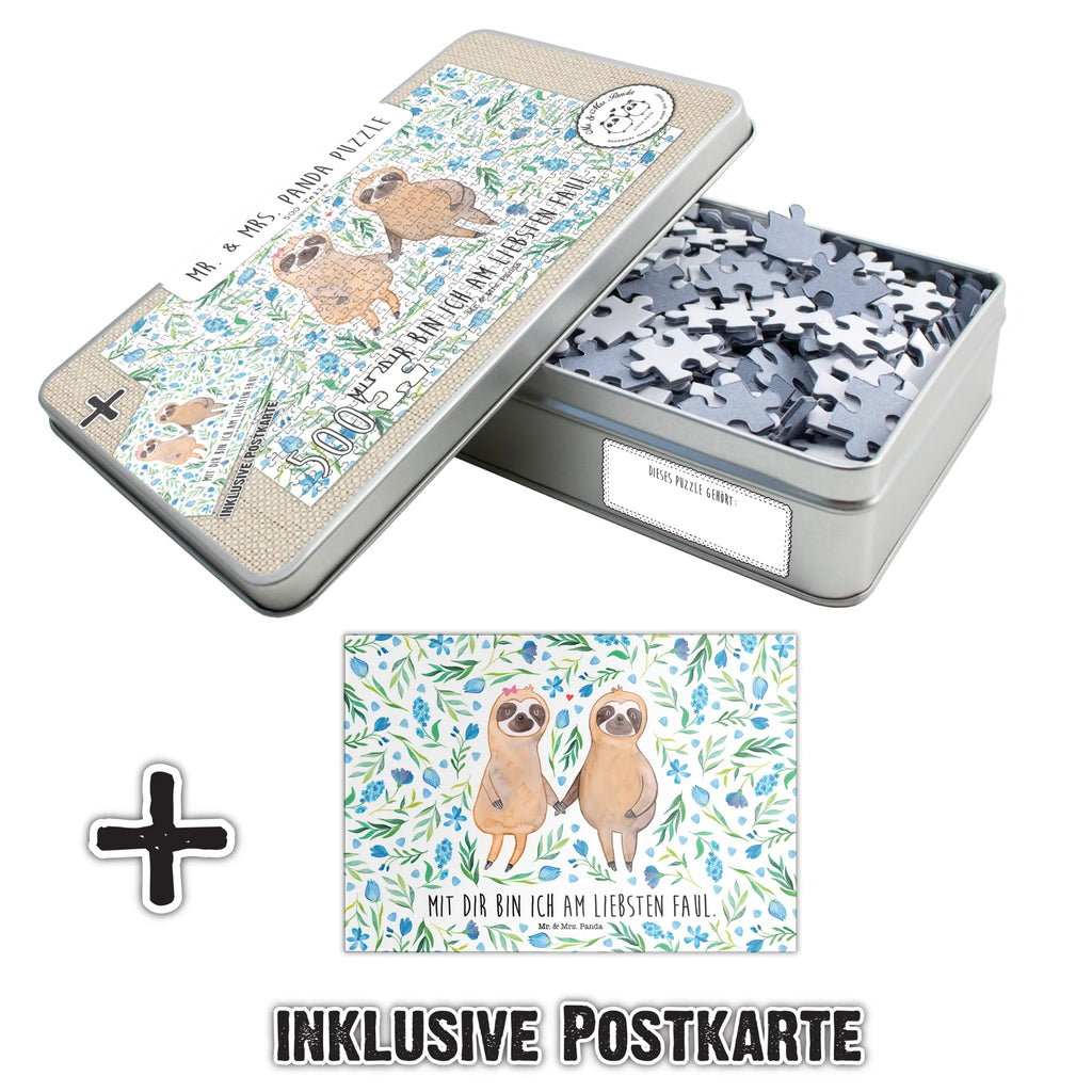 Puzzle pieces sloth pair 500 pieces, puzzle, Puzzle, Sloth, sloth, trend animal, sloth couple, relax, lovers, engaged, sloth love, love, lazy, together, in love, favourite animal