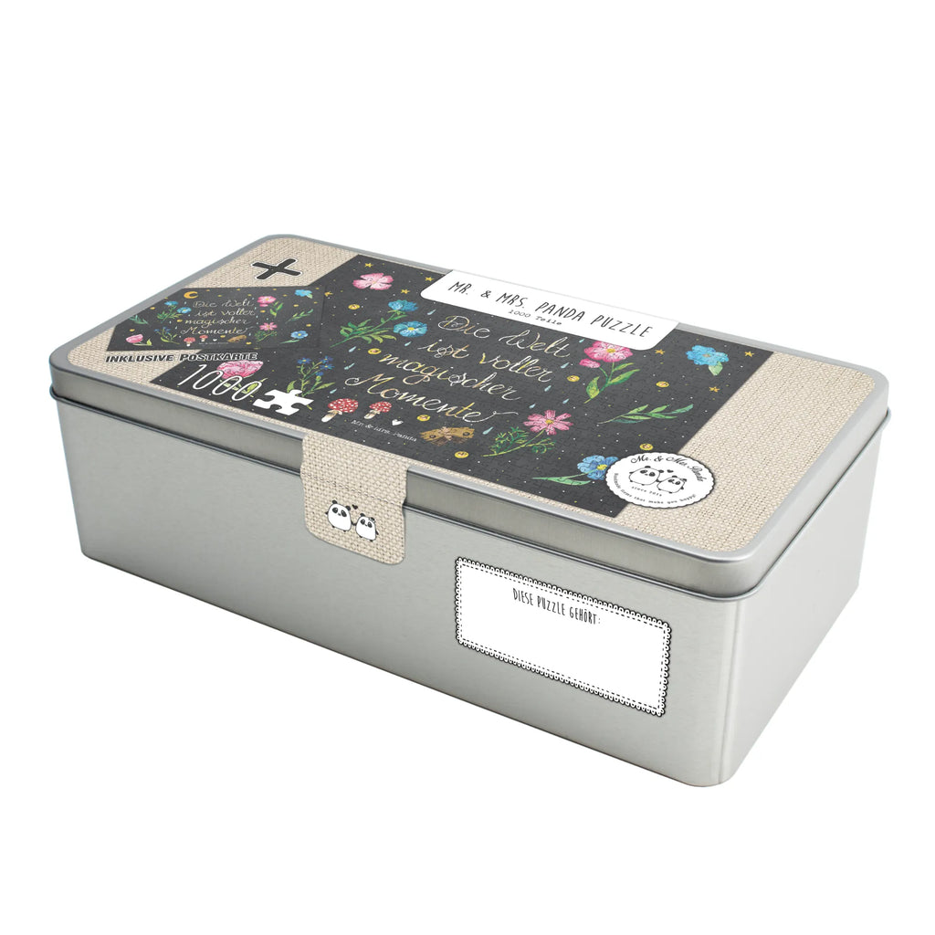 1500 Teile Puzzle Magische Welt Puzzlespiel, Legespiel, puzzeln, Puzzle 1500, Blumen Deko, Frühlings Deko, Sommer Deko, Dekoration, positive Botschaft, Naturliebhaber, Outdoor, Natur, Abenteuer, magisch, Weisheit, Spruch schön, Nacht, Magische Momente, Blumen, schwarz, Motivation, Spruch positiv