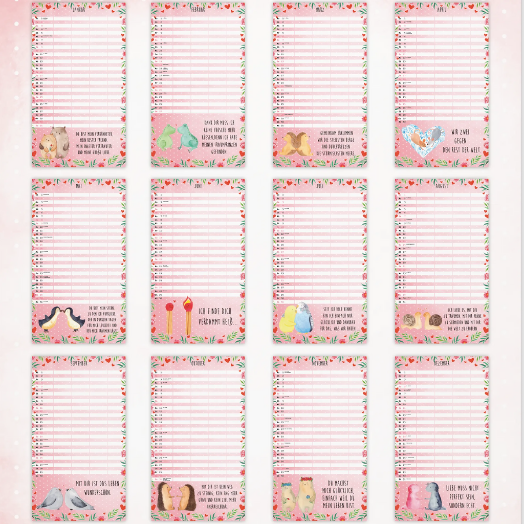 Design Kalender 2026 Liebe Collection Tierkalender, Jahreskalender Wand, Jahreskalender, Posterkalender, Jahreskalender 2021, Küchenkalender, Bürokalender, Kalender Poster, Design Kalender, Kalender, Kunstkalender, Familienplaner, Wandplaner, Terminplaner, Kalender mit Sprüchen, Kalender mit Feiertagen, Weihnachtsgeschenk, Wand, Freundin, Freund, Liebe, Liebesgeschenk, Jahrestag, Verlobung, Partner, Ehemann, Ehefrau, Heiraten, Heiratsantrag, Hocheitstag