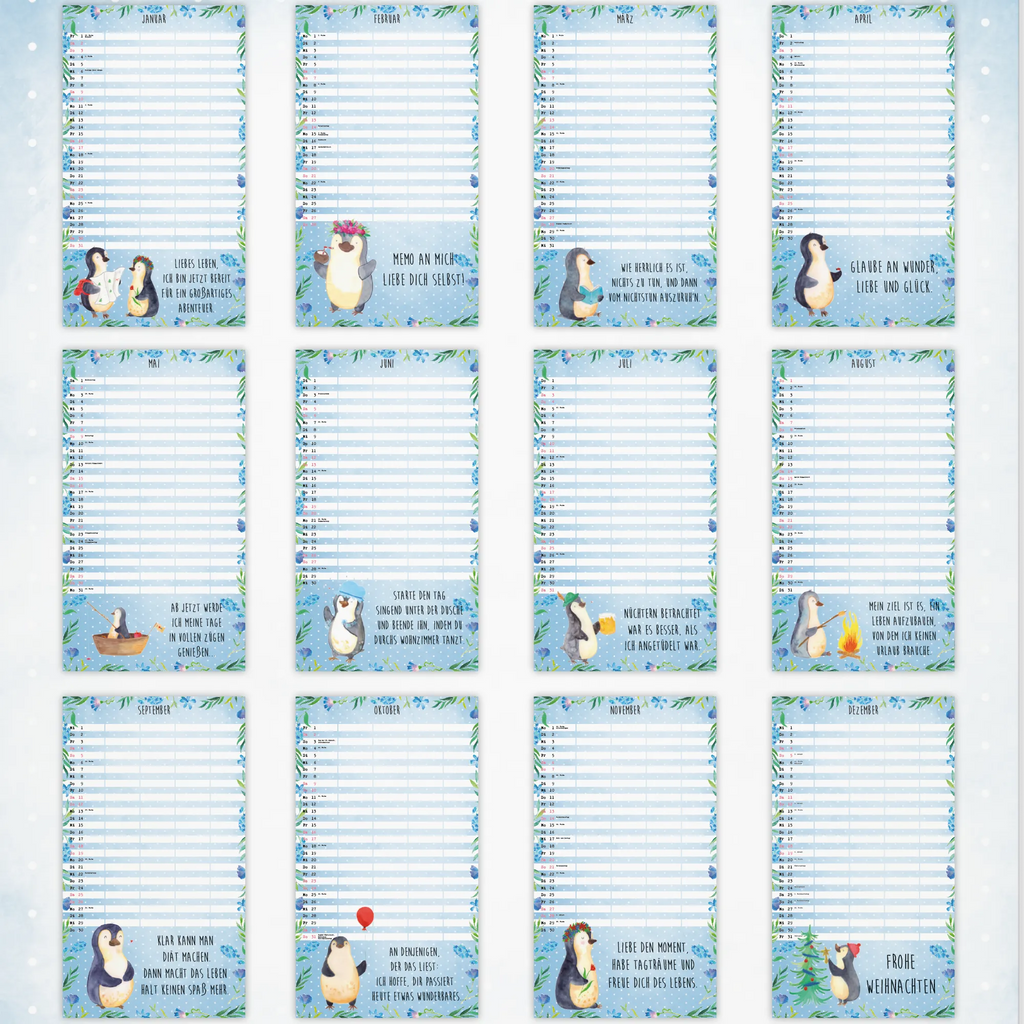 Family calendar 2026 Pinguin Collection 2020 family calendar, family planner, family calendar, North Pole, Penguins
