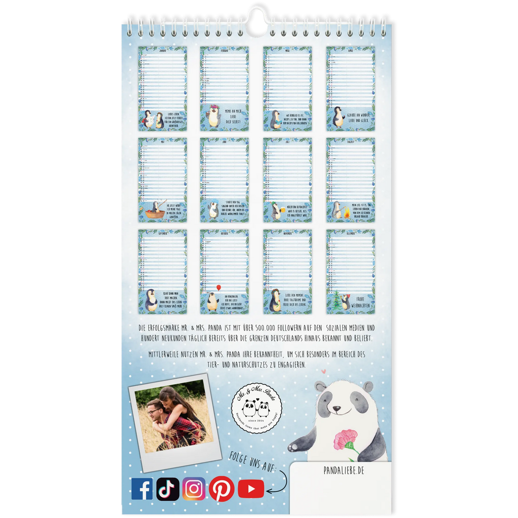 Partner calendar 2026 Pinguin Collection partner calendar; 2020 couple calendar, Couple calendar, couple planner, North Pole, Penguins