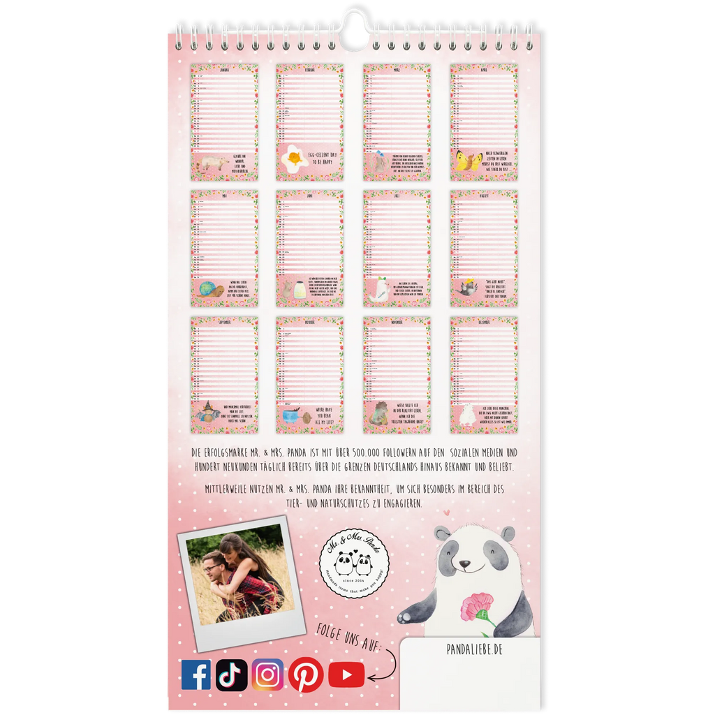 Partner calendar 2026 Small World Collection Couple calendar, couple planner, partner calendar; 2020 couple calendar, card, gift ideas, gifts, small animals, cute, cute animal motives, hand drawn, funny sayings, good mood, special gifts, animal lover