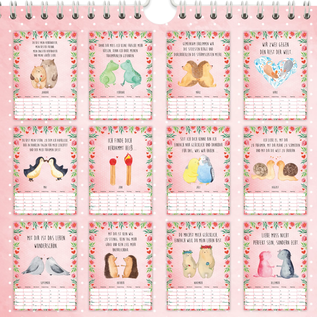 Wall calendar 2026 Liebe Collection calendar, annual calendar, Wall calendar, appointment planner, Loving, Two, Together, Marriage, Proposal of marriage, Love gift, gift for her, gift for him, anniversary gift