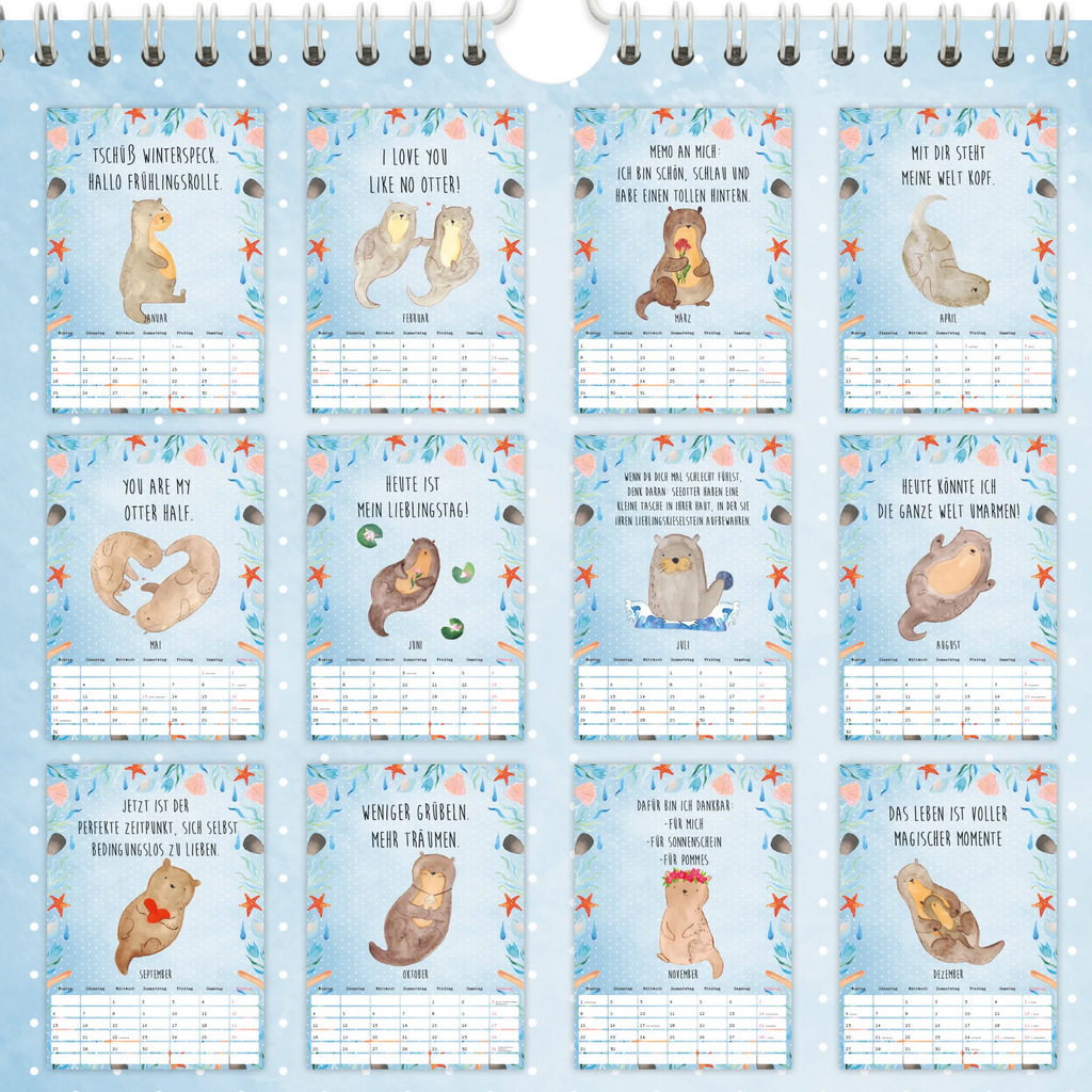 Wall calendar 2026 Otter Collection calendar, annual calendar, appointment planner, Wall calendar, animal lover, marten, sea otter, European otter, water mammal, aquatic animal, baby otter, predator, water, otter gifts, gift ideas for animal lovers, animal, mammal, water animal, gifts for people in love