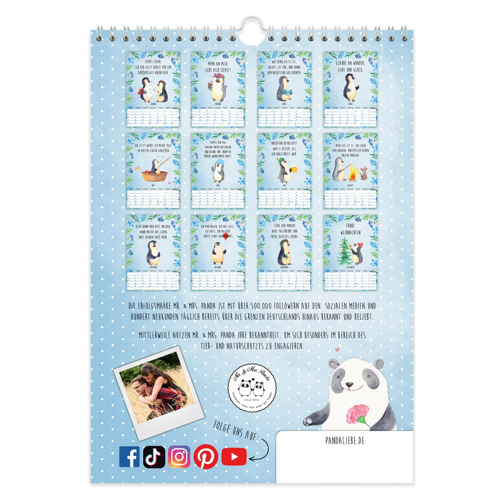Wall calendar 2026 Pinguin Collection annual calendar, calendar, Wall calendar, appointment planner, North Pole, Penguins