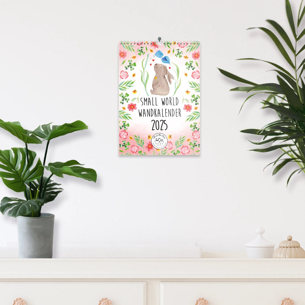 Wall calendar 2026 Small World Collection Wall calendar, annual calendar, calendar, appointment planner, card, gift ideas, gifts, small animals, cute, cute animal motives, hand drawn, funny sayings, good mood, special gifts, animal lover