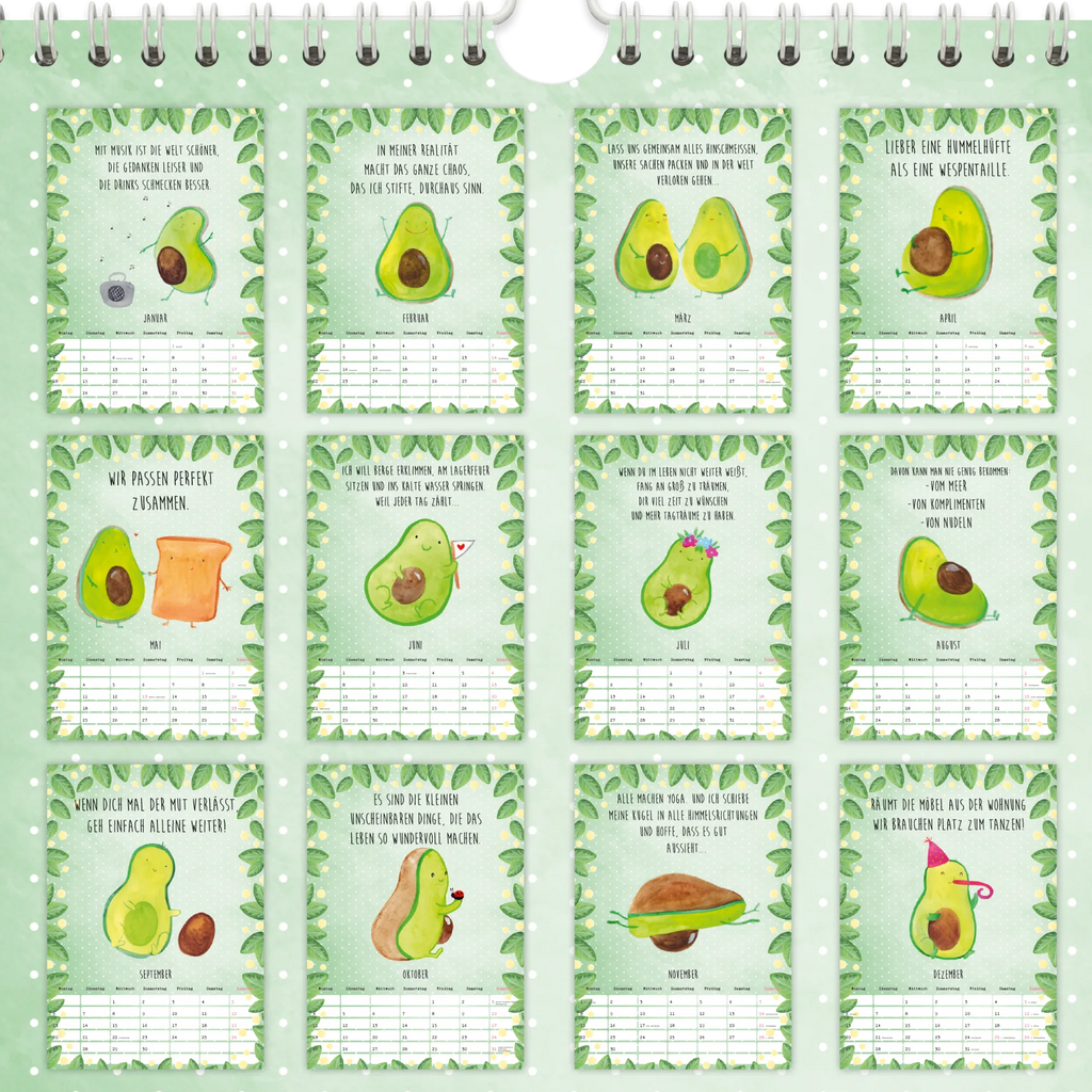 Wall calendar 2026 Avocado Collection annual planner, appointment planner, wall calendar, annual calendar, calendar, vegetables