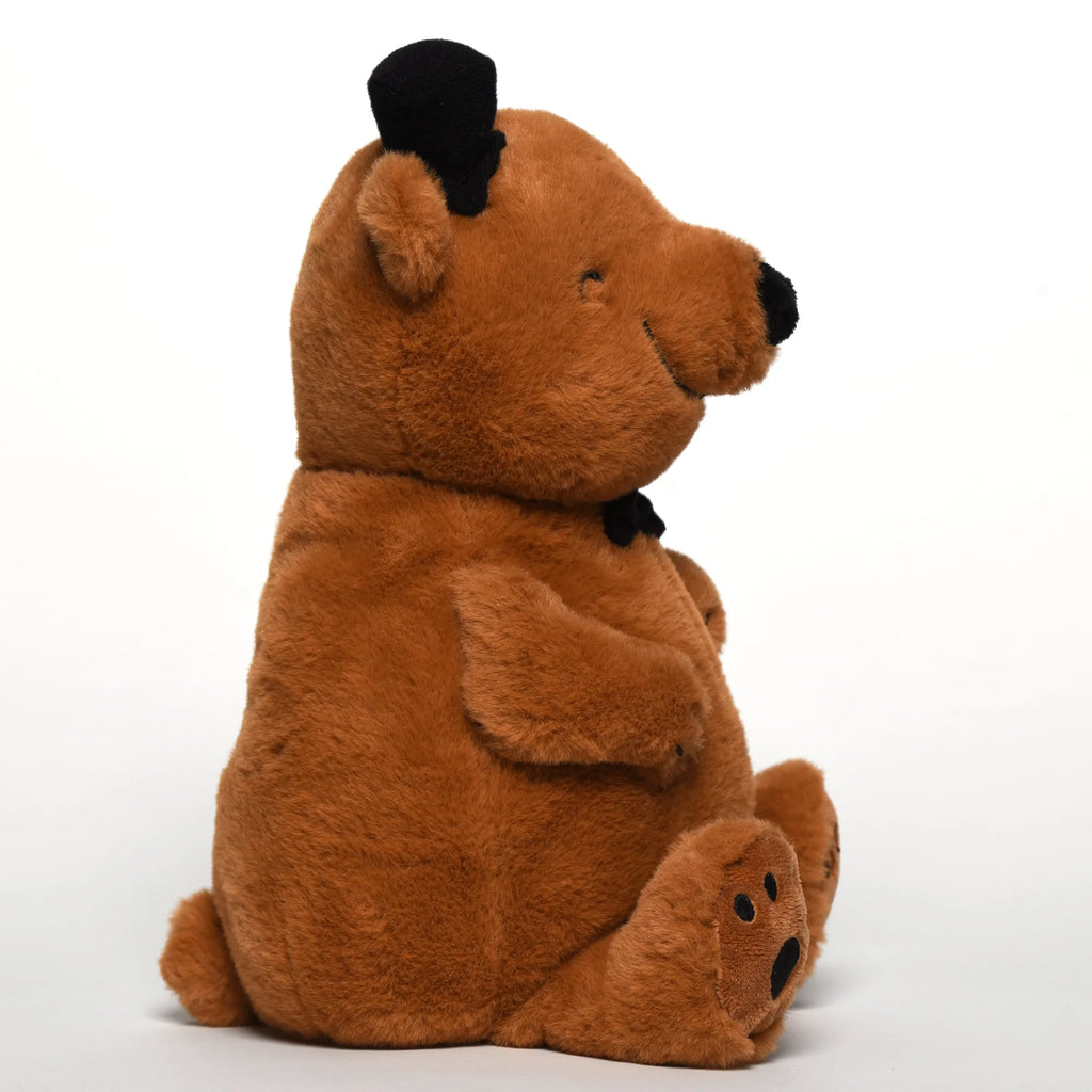 Cuddly toy Bear with a Hat and Bow Tie bear, teddy, teddy bear, cuddly toy