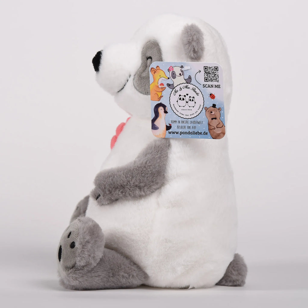 Cuddly toy Panda with Flower small animals, cute, funny, cute animal motives, hand drawn, small world, funny sayings, good mood, happy, gifts, gift ideas, special gifts, animal lover, card