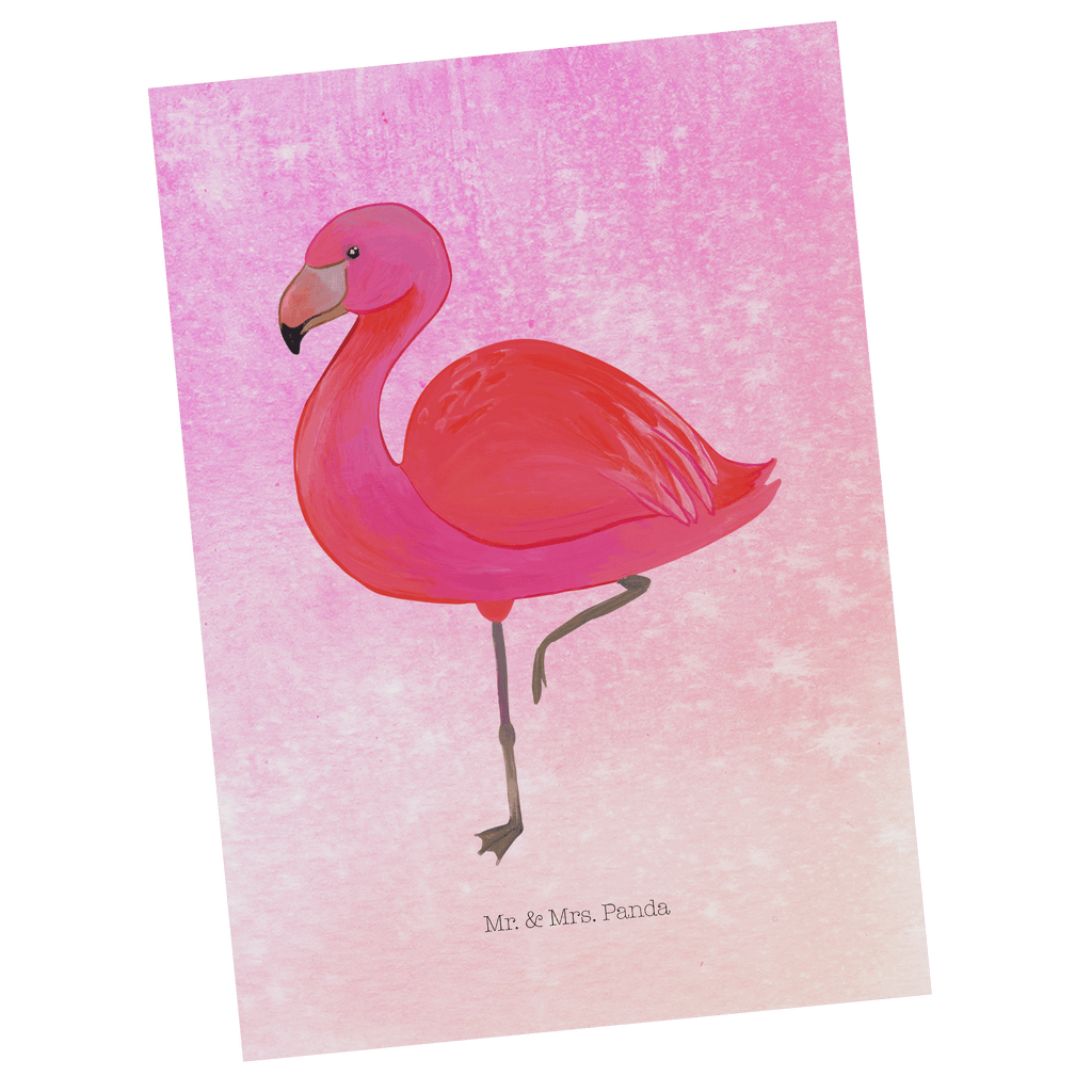 Postkarte Flamingo classic Geschenkkarte, Grußkarte, Karte, Einladung, Ansichtskarte, Geburtstagskarte, Einladungskarte, Dankeskarte, Flamingo, Einzigartig, Selbstliebe, Stolz, ich, für mich, Spruch, Freundin, Freundinnen, Außenseiter, Sohn, Tochter, Geschwister