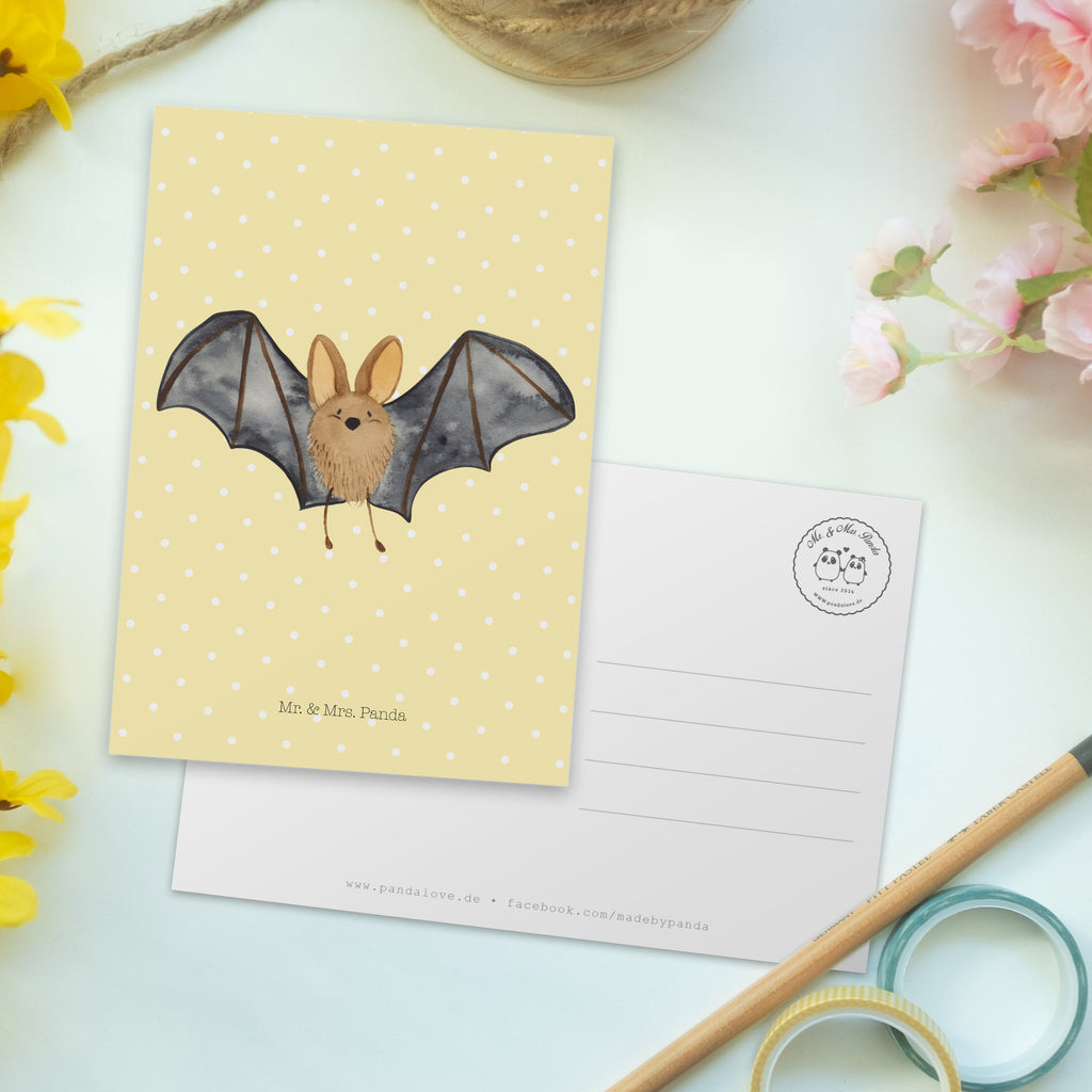 Postkarte Fledermaus Flügel Geschenkkarte, Grußkarte, Karte, Einladung, Ansichtskarte, Geburtstagskarte, Einladungskarte, Dankeskarte, Tiermotive, Gute Laune, lustige Sprüche, Tiere