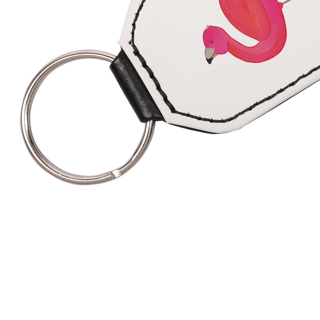 Rechteckig Schlüsselanhänger Flamingo stolz Schlüsselanhänger, Anhänger, Taschenanhänger, Glücksbringer, Schutzengel, Flamingo, stolz, Freude, Selbstliebe, Selbstakzeptanz, Freundin, beste Freundin, Tochter, Mama, Schwester