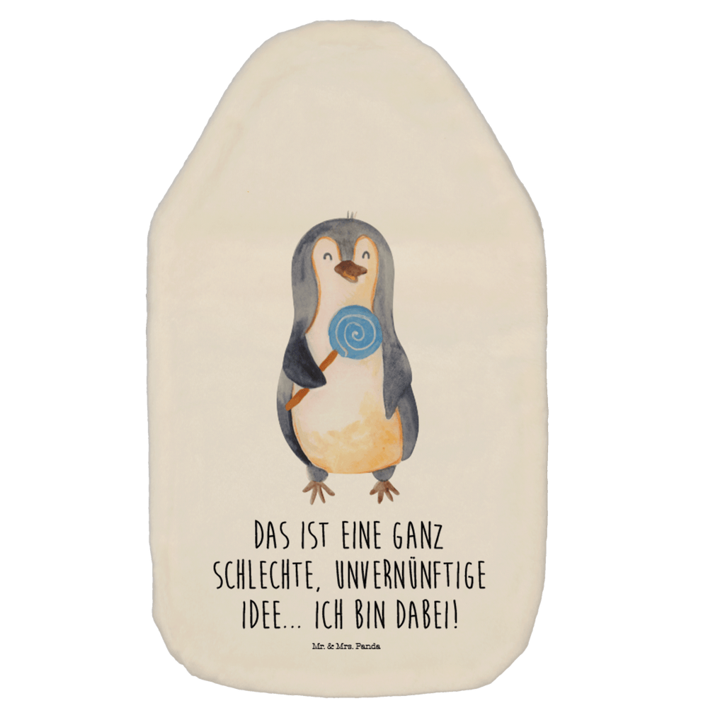 Wärmflasche Pinguin Lolli Wärmekissen, Kinderwärmflasche, Körnerkissen, Wärmflaschenbezug, Wärmflasche mit Bezug, Pinguin, Pinguine, Lolli, Süßigkeiten, Blödsinn, Spruch, Rebell, Gauner, Ganove, Rabauke