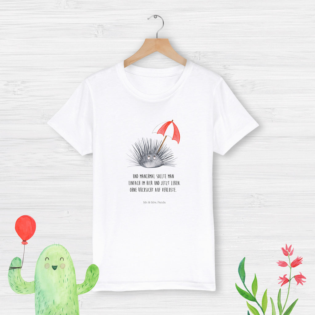 Organic Kinder T-Shirt Seeigel Seeigel, Achtsamkeit, Selbstakzeptanz, Selbstliebe, Hier und Jetzt, Leben, Lebe   Meerestiere, Meer, Urlaub