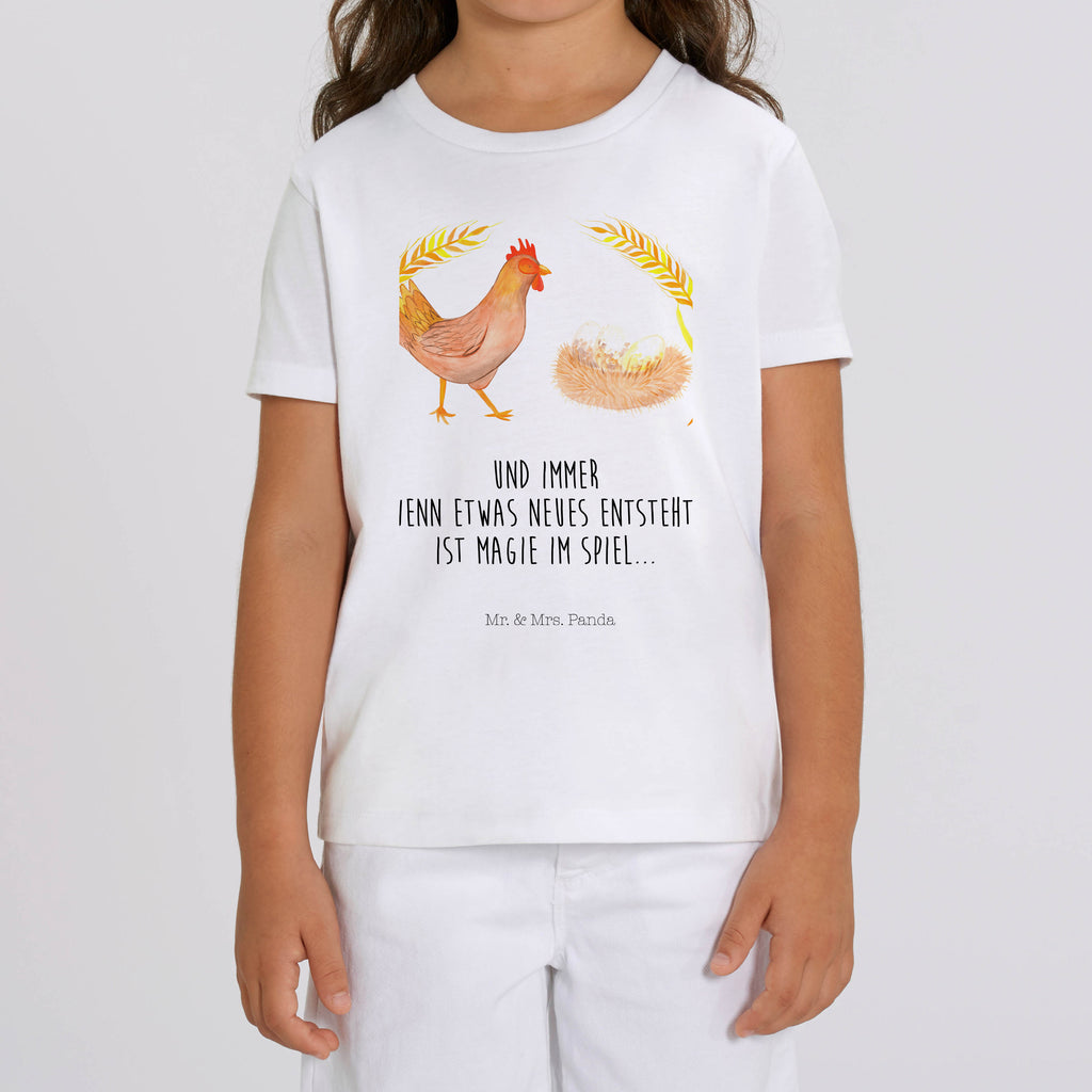 Organic Kinder T-Shirt Huhn stolz Hahn, Henne, Hühner, Eier, Bauernhof, Hof, Landleben, Motivation, Geburt, Magie, Spruch, Schwangerschaft   Bauernhof, Hoftiere, Landwirt, Landwirtin