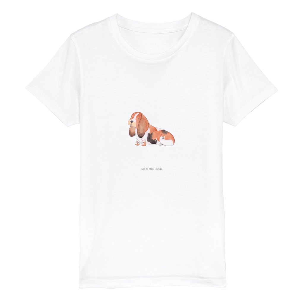 Organic Kinder T-Shirt Hund Basset Hound Hund, Basset Hound, Basset, Hundeliebe, kinderlos,    Hund, Hundemotiv, Haustier, Hunderasse, Tierliebhaber, Hundebesitzer, Sprüche