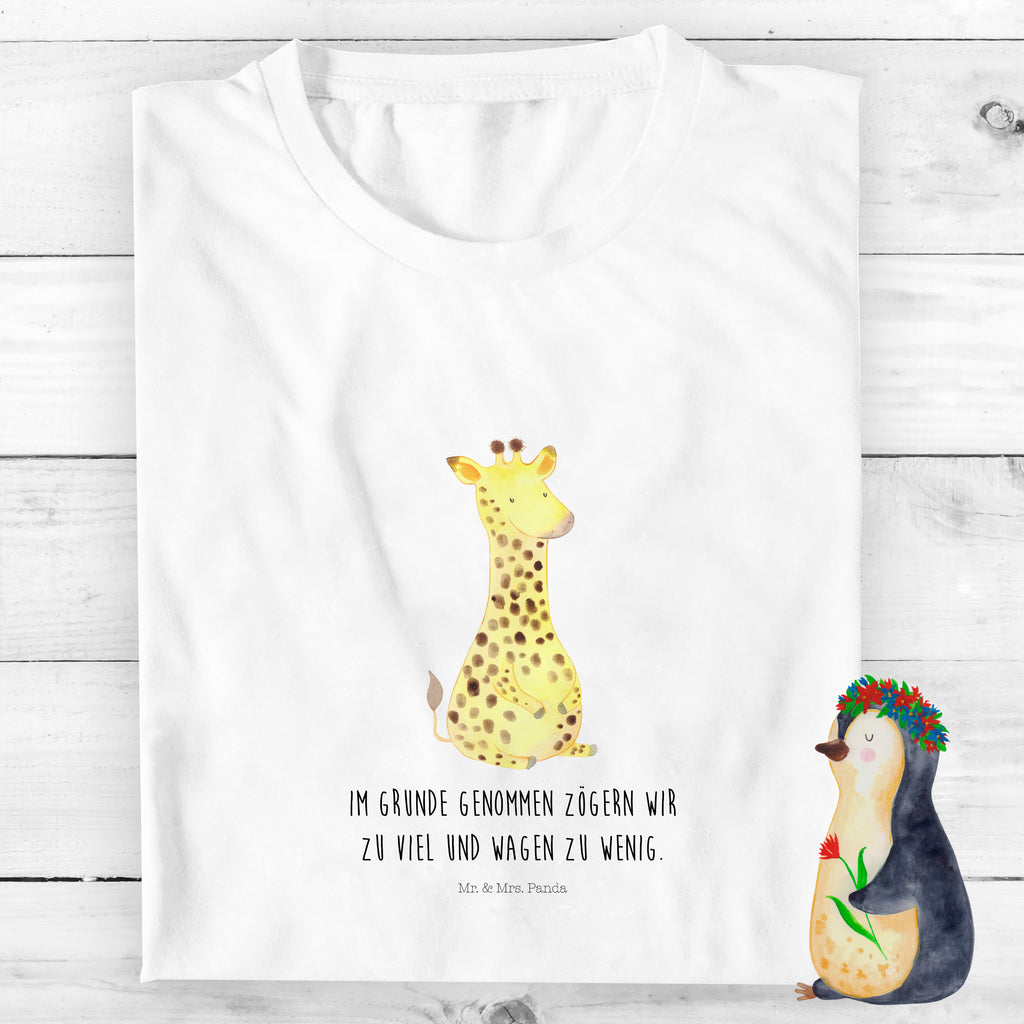 Organic Kinder T-Shirt Giraffe Zufrieden Giraffe, Afrika, Zufrieden, Glück, Abenteuer   Afrika, Wildtiere